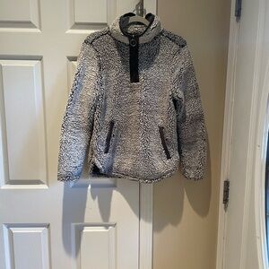 Cozy Gray Sherpa Jacket